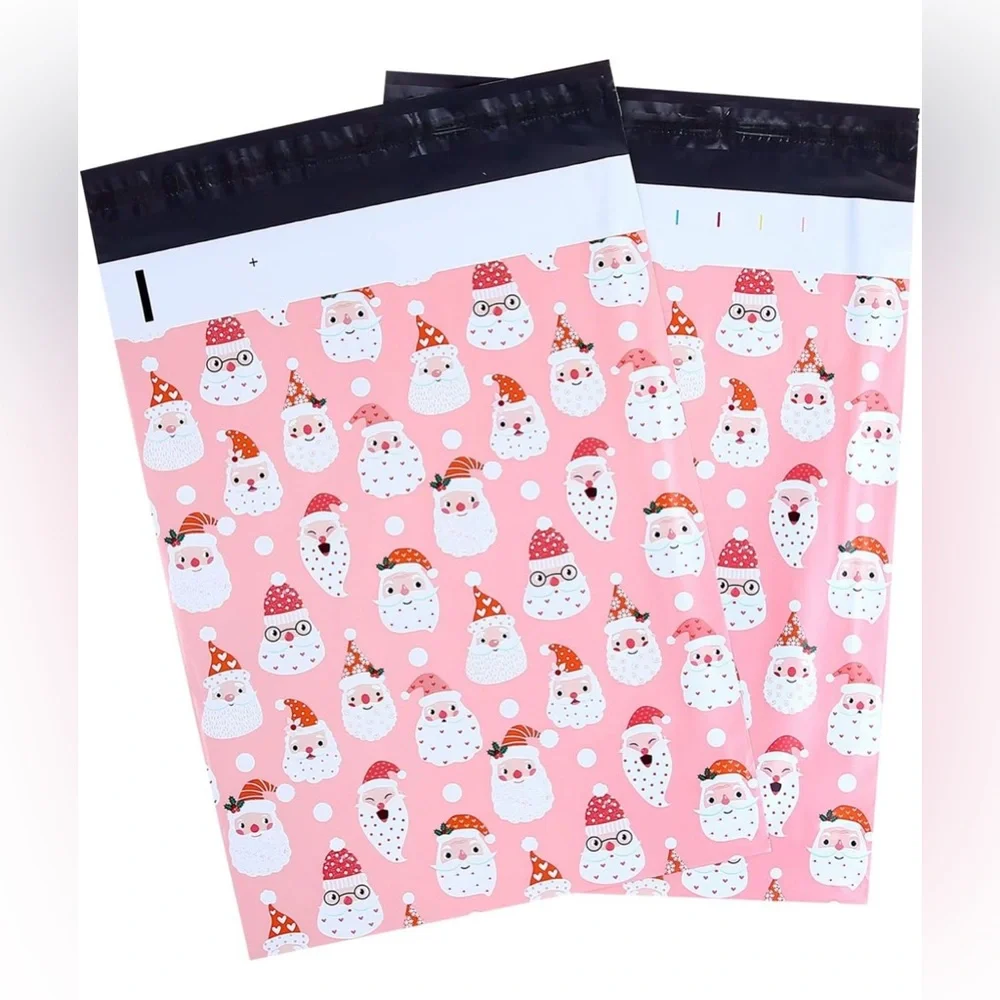 (20) 10x13in Holiday Poly Mailers